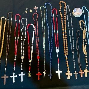 Religious spiritual christianity RoSaries necklaces and charms